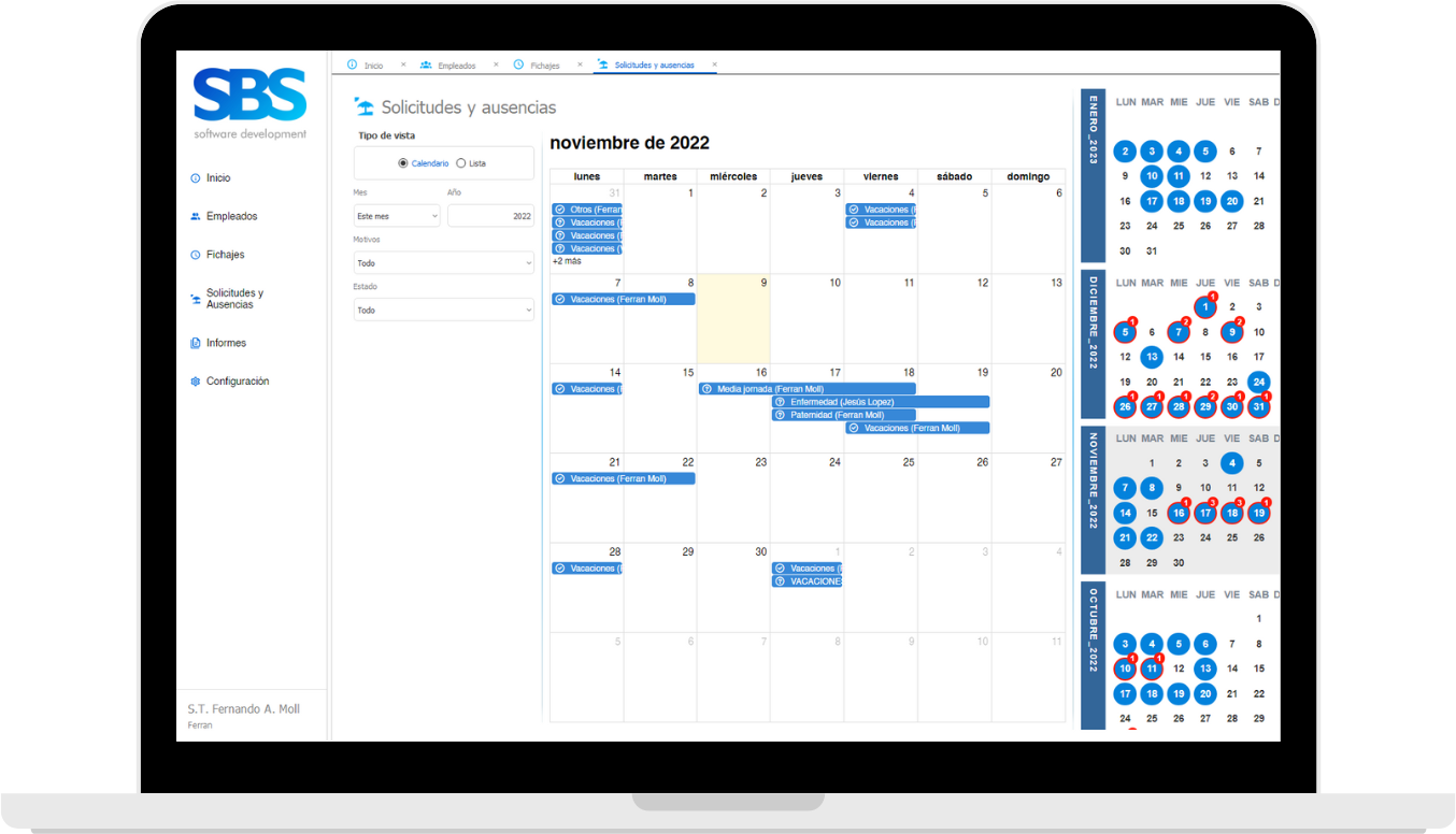 Gestión de Ausencias Icono